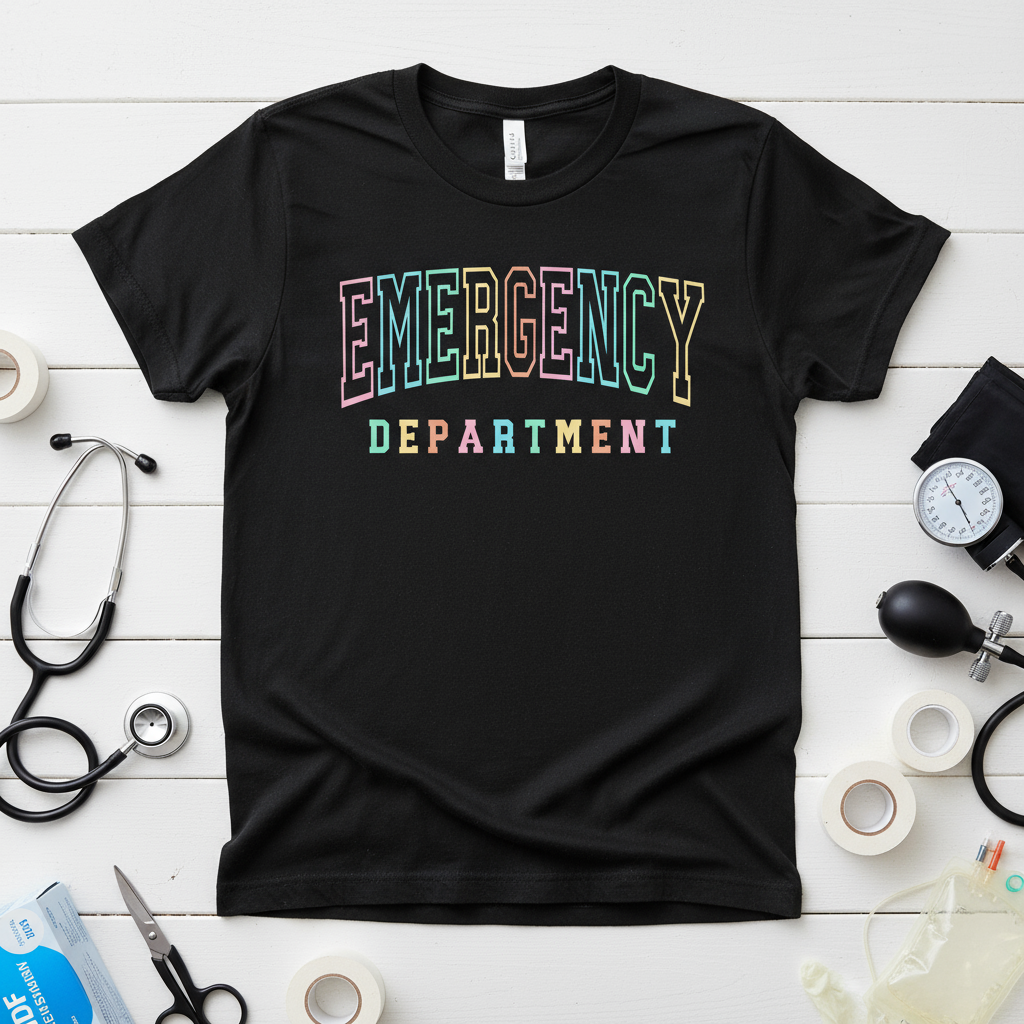 Emergency Department Colorful University Font