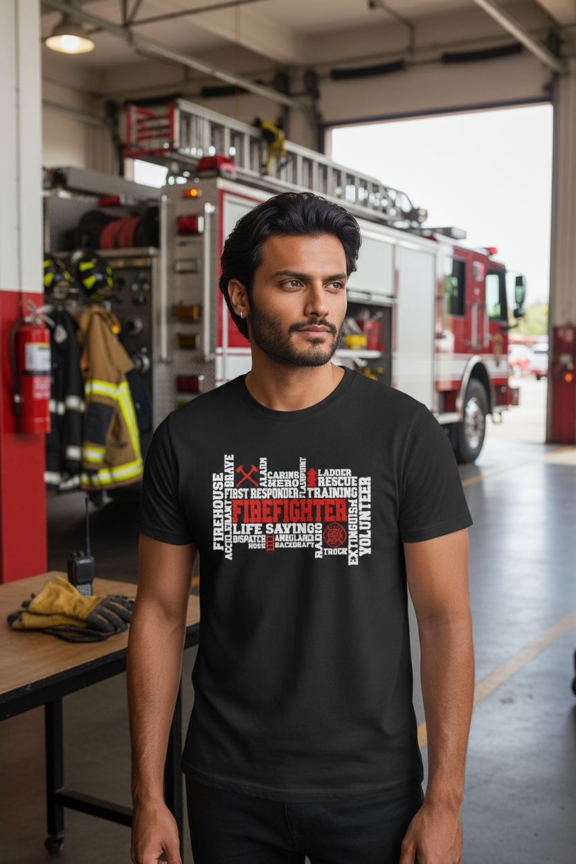 Firefighter Word Art