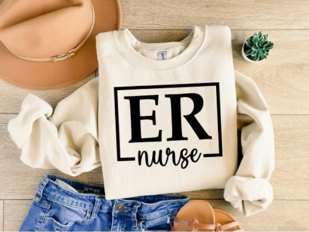 ER Nurse in Box- T-SHIRT/SWEATSHIRT