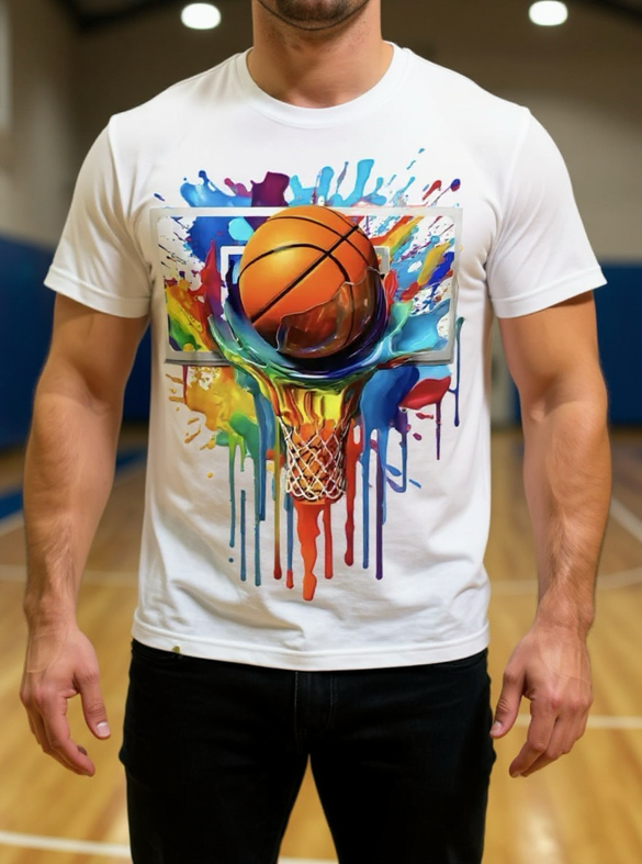 OLD SCHOOL BASKETBALL SPLATTER