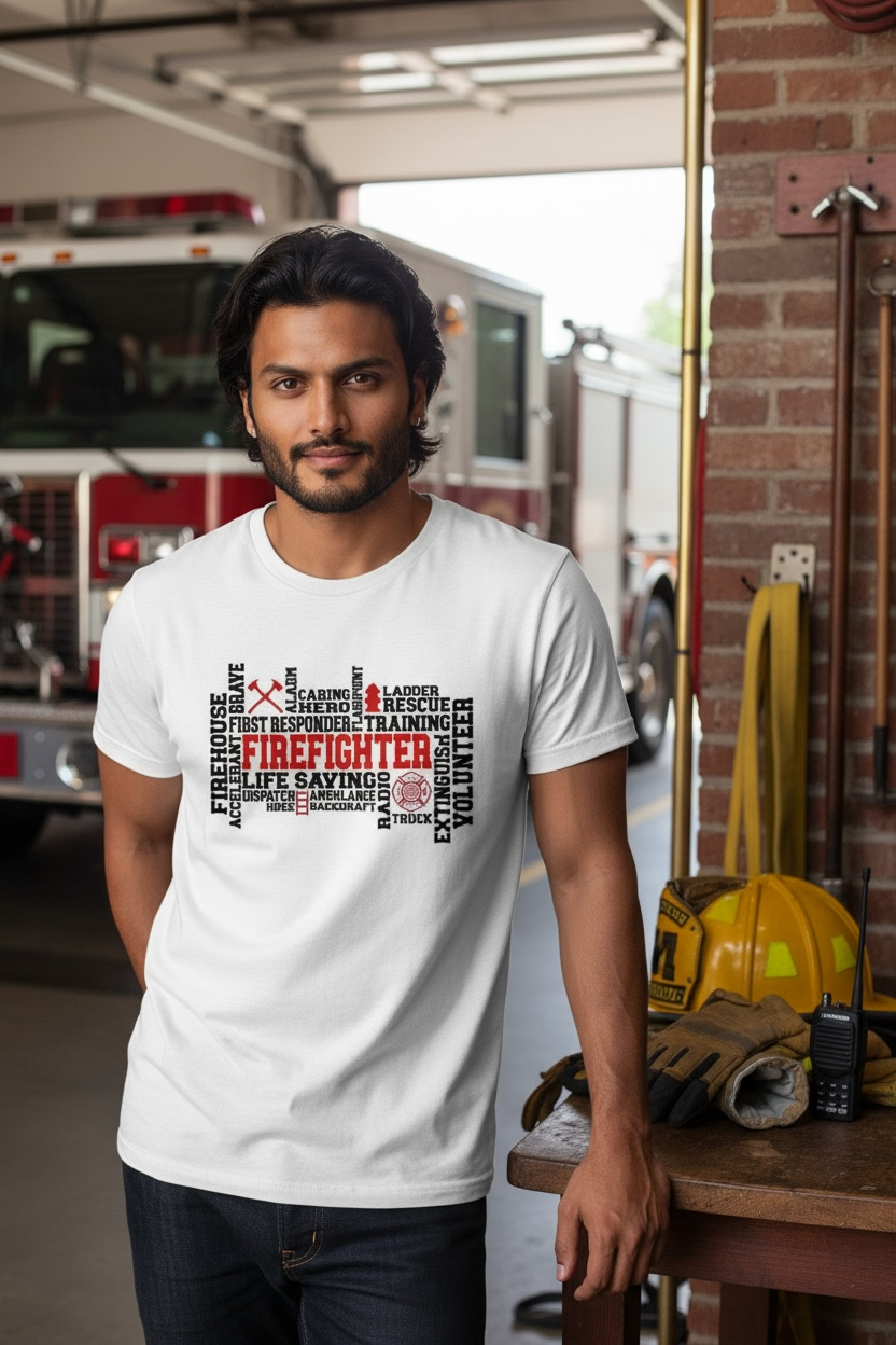 Firefighter Word Art